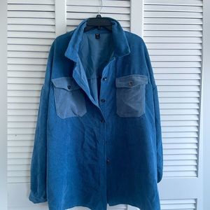Women’s Corduroy Denim Jacket Size 3X